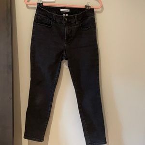 Good American black petite skinny stretch jeans size 2/26